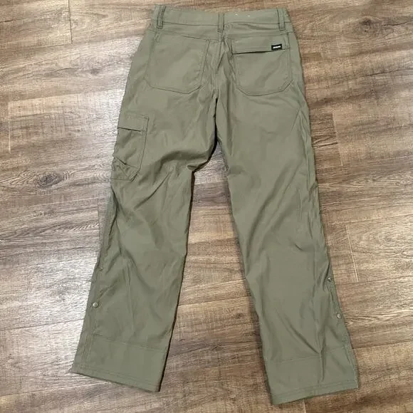 Prana Zion II Pants Mens 28x30 Green Khaki Relaxed Straight Stretch Hiking 2 - Picture 5 of 12